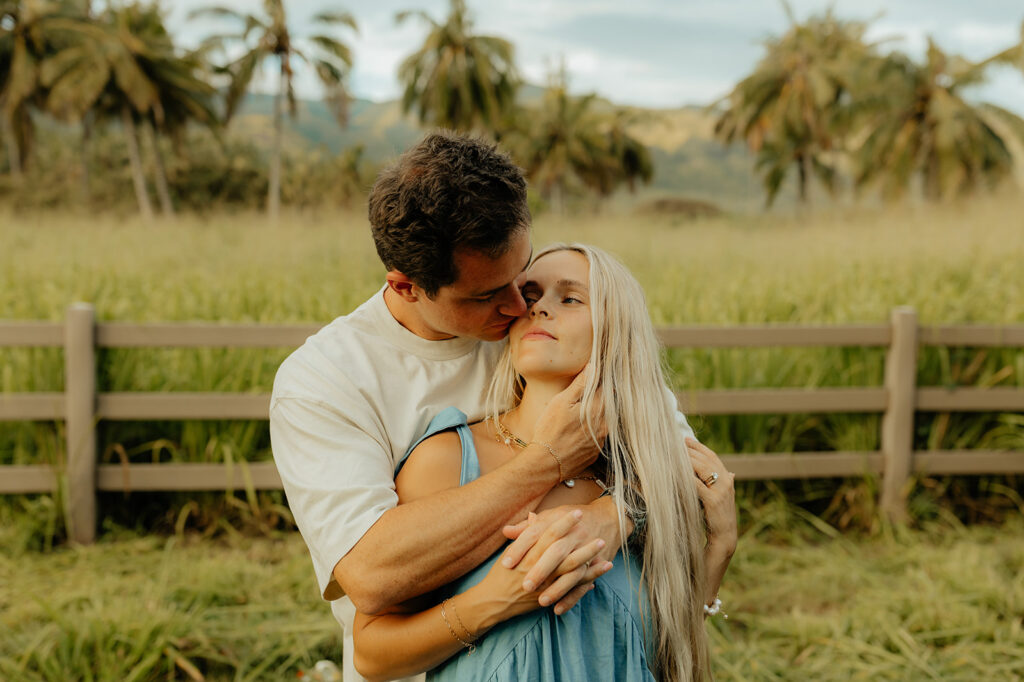 couple at their sunrise couple session