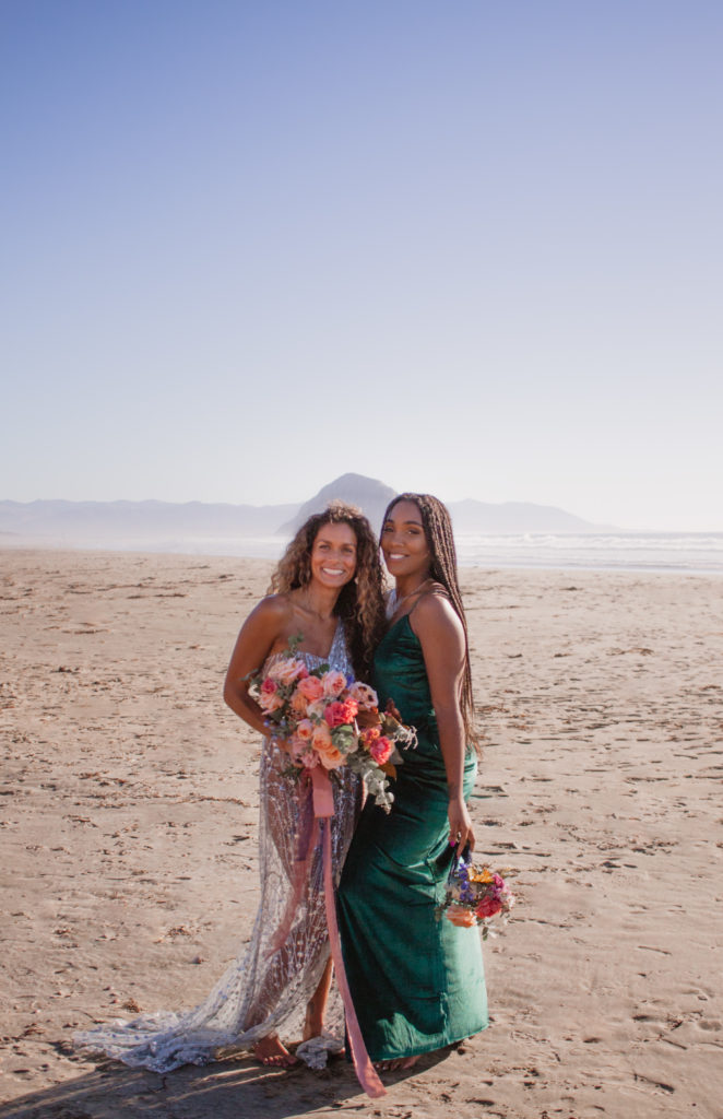 Rachel Christopherson San Luis Obispo Boho Beach Wedding Bridesmaid Morro Bay