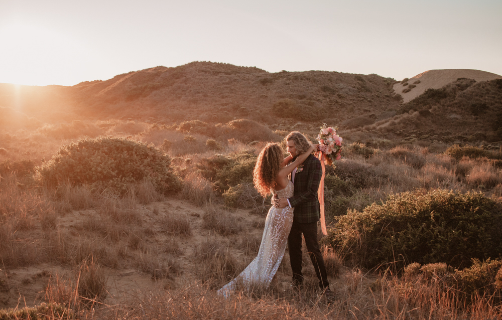 Rachel Christopherson San Luis Obispo Montana de Oro sunset wedding portraits