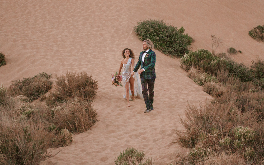 Rachel Christopherson San Luis Obispo Montana de Oro sand dune elopement photos