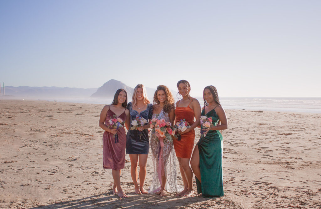 Rachel Christopherson San Luis Obispo Boho Beach Wedding Bridesmaid Photo