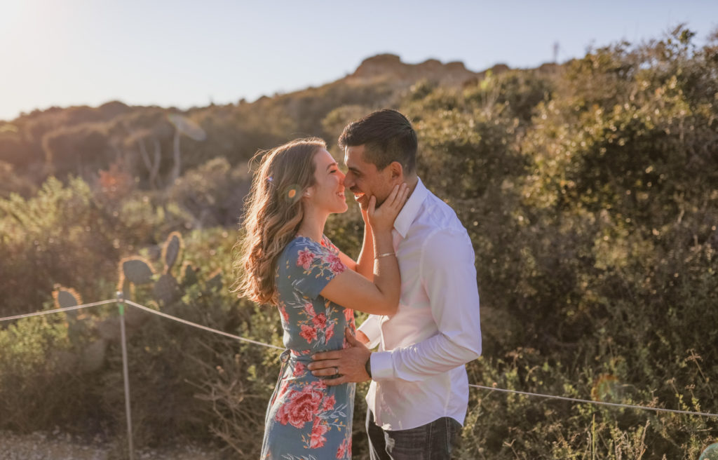 Rachel Christopherson Torrey Pines San Diego Engagement Session Kiss