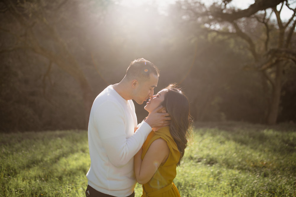 Rachel Christopherson Walnut Creek Mount Diablo Engagement Almost Kiss