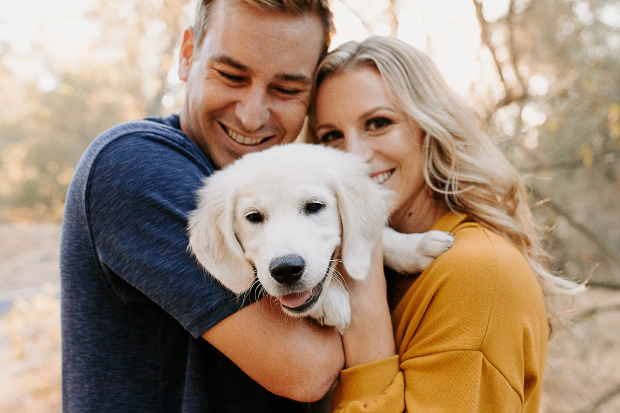 Sacramento engagement photos / sacramento engagement session / sacramento fall engagement photos / best sacramento engagement photo locations / sacramento engagement session locations / sacramento engagement photographer / sacramento wedding photographer / where to take engagement photos in sacramento / sacramento engagement photo inspo / folsom engagement session / engagement photo outfit inspo / engagement outfit inspo / what to wear for your engagement session / rachel christopherson photography / engagement photos with puppy / puppy engagement photos / engagement session with dog / engagement photo with dogs