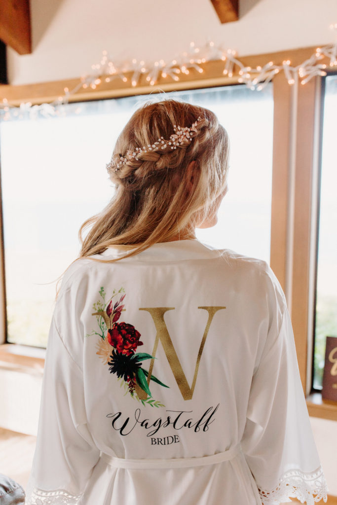 customized bridal robe, bridal hair inspo, boho bridal hair, christmas elopement, best places to elope in california, norcal elopement, northern california elopement, elopement inspo, california coast elopement, Rachel Christopherson Photography
