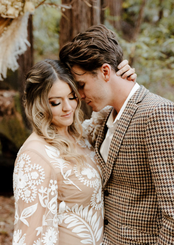 California Redwoods wedding, Santa cruz wedding, santa cruz elopement, santa cruz wedding photographer, big sur elopement, big sur wedding, boho bride, california boho elopement, boho wedding dress, best places to elope in California, California elopement, California forest elopement, boho bride inspo, santa cruz wedding photographer, big sur wedding photographer, Rachel Christopherson Photography