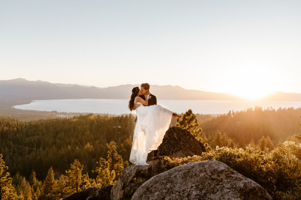 lake tahoe wedding photographer, golden hour, rachel christopherson photography  