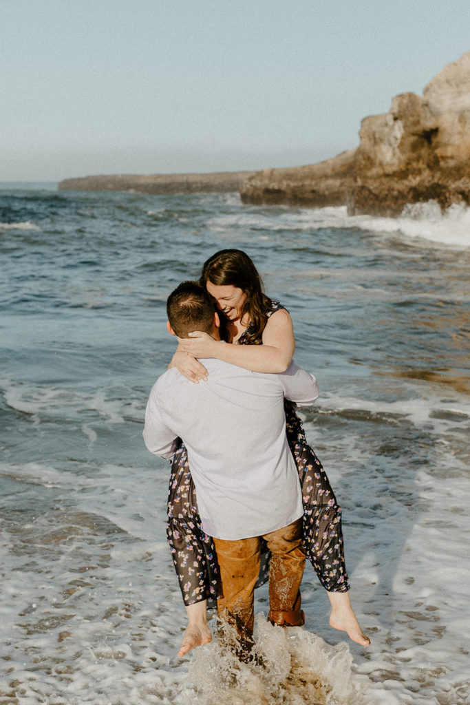 Santa cruz engagement photos, santa cruz wedding photographer, Santa cruz engagement, big sur engagement photos, california coastal engagement, best places for engagement photos in northern california, northern california engagement photos, shark fin cove, shark fin cove engagement photos, what to wear for engagement photos, Rachel Christopherson Wedding Photography