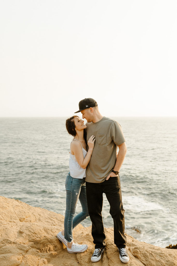 Fort Bragg-Mendocino-Northern CA-Nor Cal-engagement photos-coastal cliffs-ocean engagement photos-what to wear for engagement photos