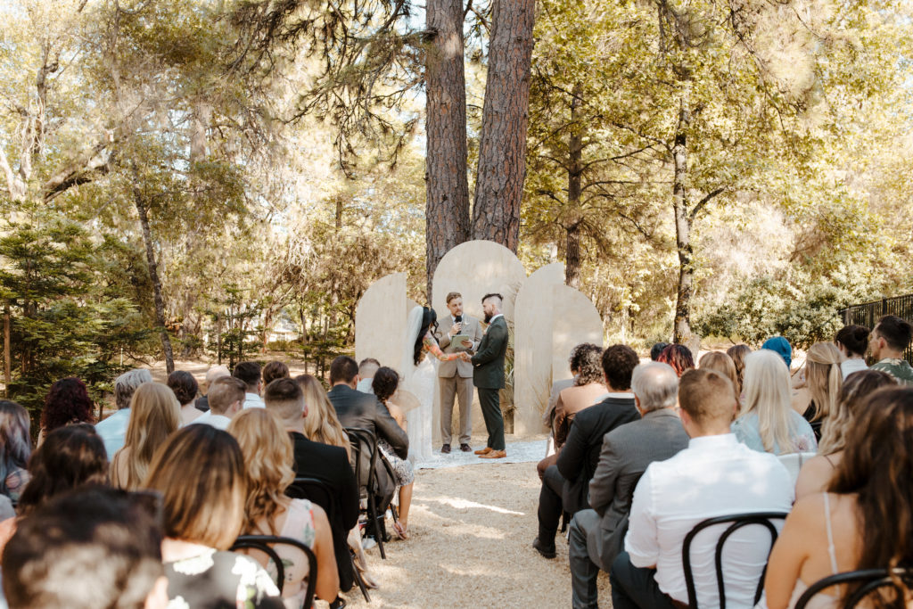 Rachel Christopherson Photography-Backyard Wedding-Unique Wedding Arch-Boho Wedding-Boho Bride-Edgy Wedding-Tattooed Bride-Tattooed Groom-Ceremony Seating-Lake Tahoe Wedding-Northern California Wedding-Nor Cal Wedding-Sacramento-Lake Tahoe-Monterey-Carmel-Santa Cruz-Big Sur-Yosemite-Mendocino-Wedding and Elopement Photographer