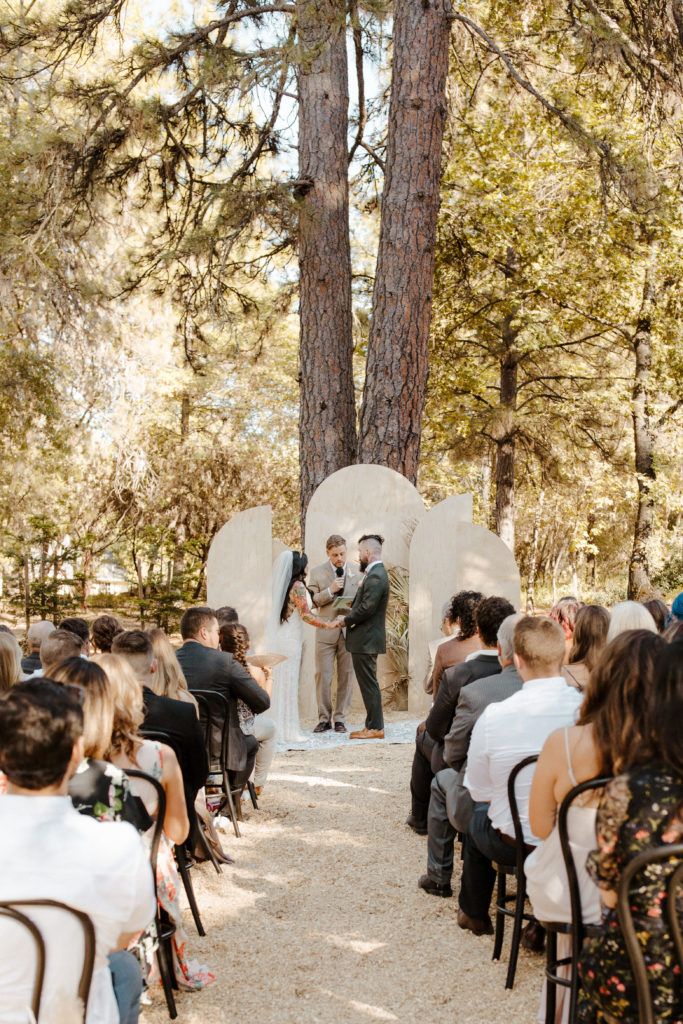 Rachel Christopherson Photography-Backyard Wedding-Unique Wedding Arch-Boho Wedding-Boho Bride-Edgy Wedding-Tattooed Bride-Tattooed Groom-Lake Tahoe Wedding-Northern California Wedding-Nor Cal Wedding-Sacramento-Lake Tahoe-Monterey-Carmel-Santa Cruz-Big Sur-Yosemite-Mendocino-Wedding and Elopement Photographer-Wedding Vows