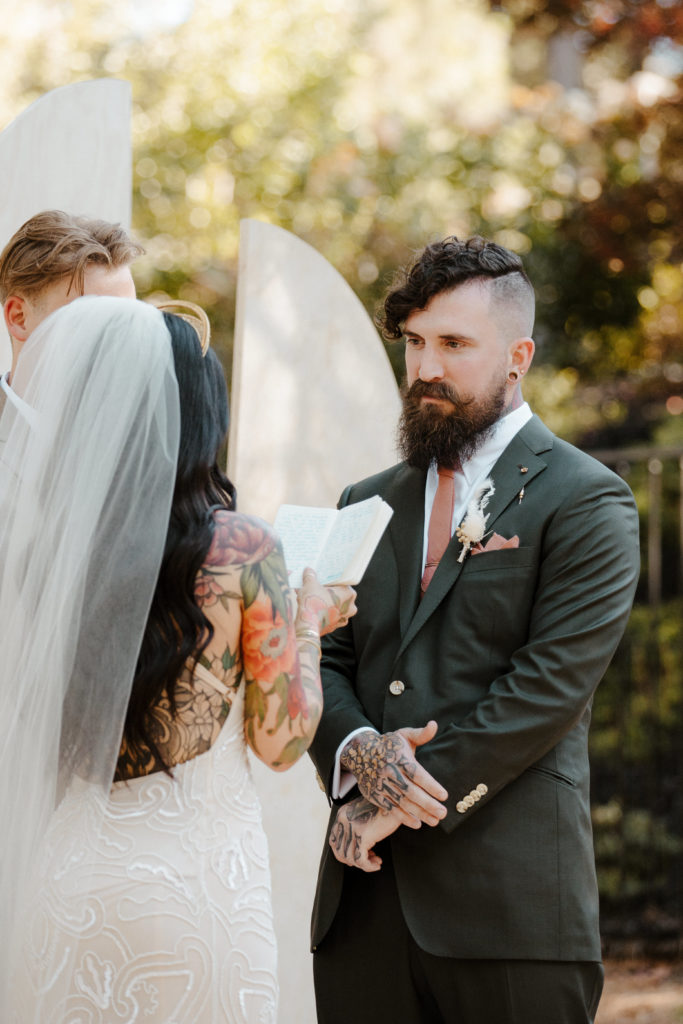 Rachel Christopherson Photography-Backyard Wedding-Unique Wedding Arch-Boho Wedding-Boho Bride-Edgy Wedding-Tattooed Bride-Tattooed Groom-Lake Tahoe Wedding-Northern California Wedding-Nor Cal Wedding-Sacramento-Lake Tahoe-Monterey-Carmel-Santa Cruz-Big Sur-Yosemite-Mendocino-Wedding and Elopement Photographer-Wedding Vows