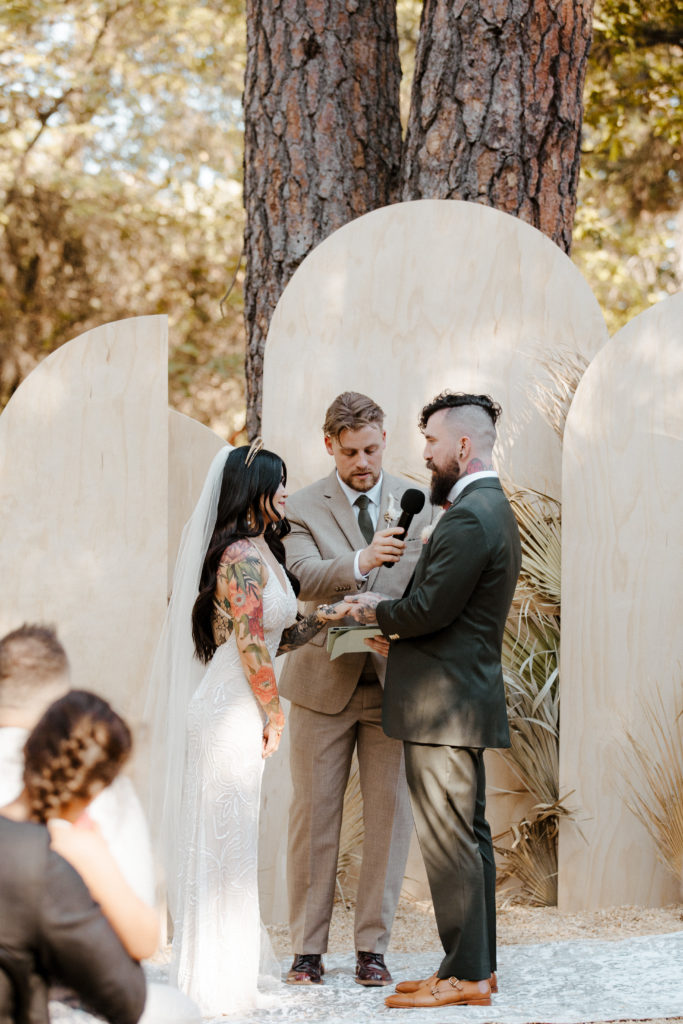 Rachel Christopherson Photography-Backyard Wedding-Unique Wedding Arch-Boho Wedding-Boho Bride-Edgy Wedding-Tattooed Bride-Tattooed Groom-Lake Tahoe Wedding-Northern California Wedding-Nor Cal Wedding-Sacramento-Lake Tahoe-Monterey-Carmel-Santa Cruz-Big Sur-Yosemite-Mendocino-Wedding and Elopement Photographer-Wedding Vows