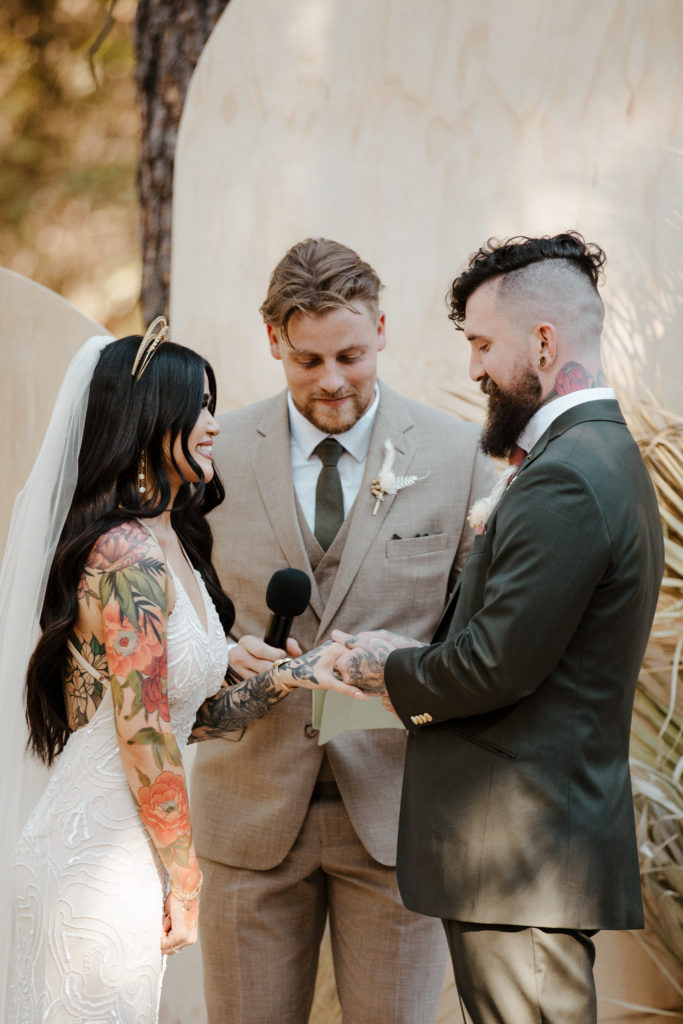 Rachel Christopherson Photography-Backyard Wedding-Unique Wedding Arch-Boho Wedding-Boho Bride-Edgy Wedding-Tattooed Bride-Tattooed Groom-Lake Tahoe Wedding-Northern California Wedding-Nor Cal Wedding-Sacramento-Lake Tahoe-Monterey-Carmel-Santa Cruz-Big Sur-Yosemite-Mendocino-Wedding and Elopement Photographer-Wedding Vows