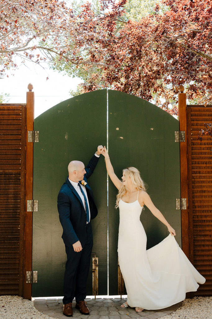 Rachel Christopherson Photography-Sacramento Garden Wedding-Rustic Wedding-Summer Wedding-Northern California-Nor Cal-Bride and Groom-Navy Suit