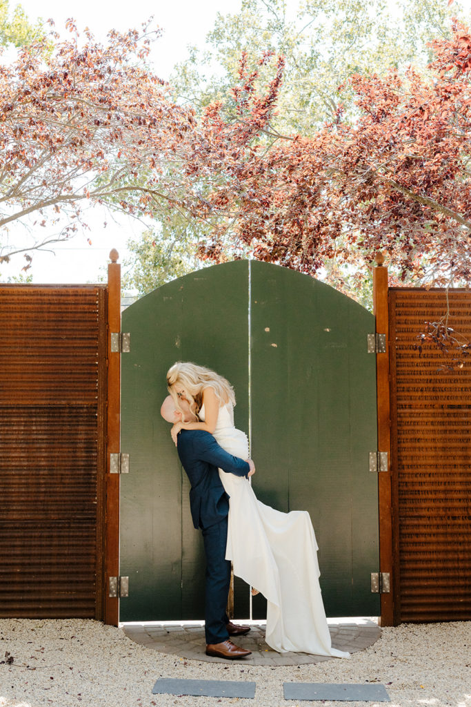 Rachel Christopherson Photography-Sacramento Garden Wedding-Rustic Wedding-Summer Wedding-Northern California-Nor Cal-Bride and Groom-Navy Suit
