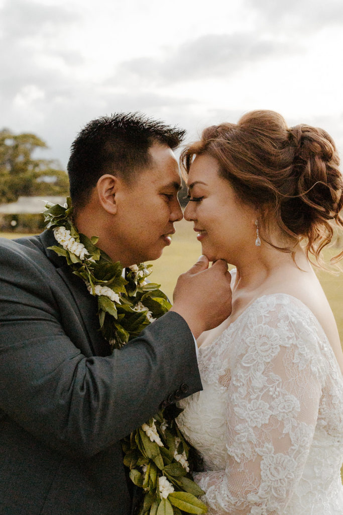Rachel Christopherson Photography - North Shore Oahu wedding at Sunset Ranch, bride and groom photos