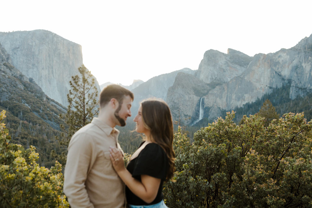 Rachel Christopherson Yosemite Engagement Photographer - Yosemite Valley engagement photos, surprise proposal photos, engaged couple