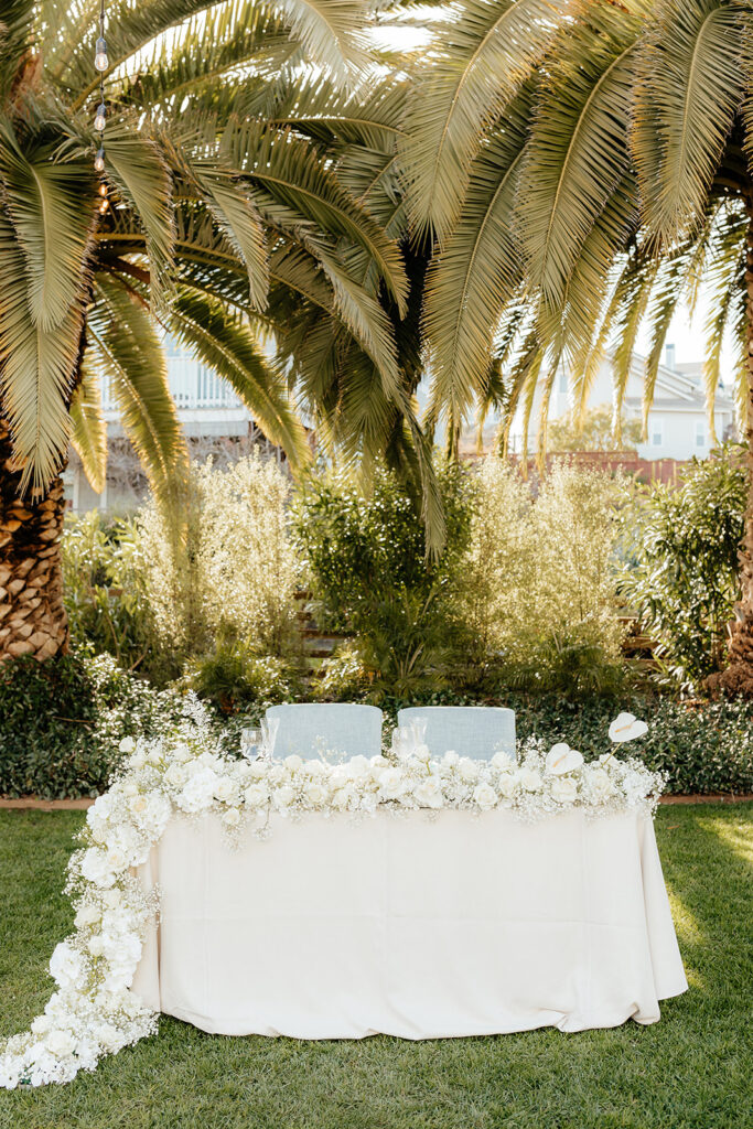 Rachel C Photography - Bay area wedding venue, classy beach themed sweetheart table