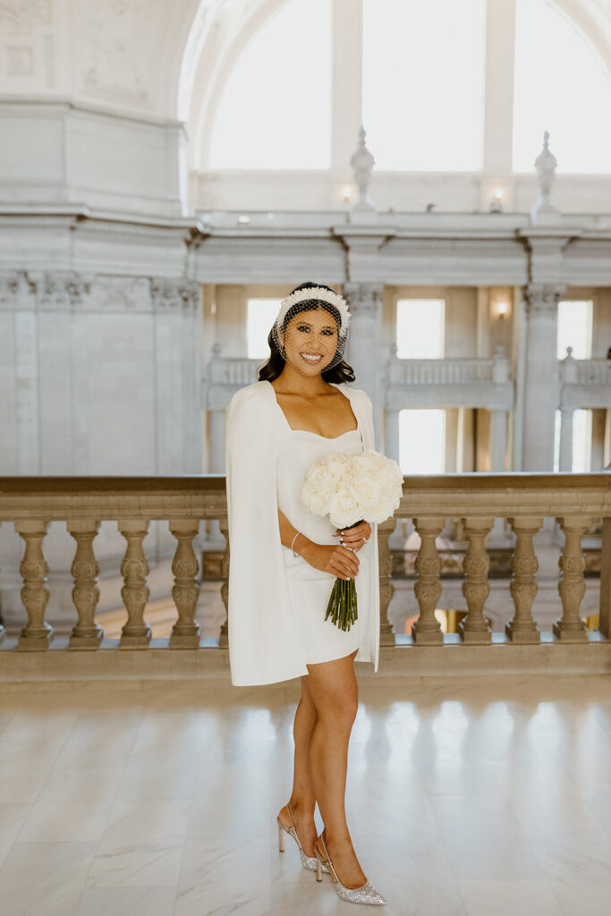 Rachel C Photography - Bridal look inspo, SF city hall elopement