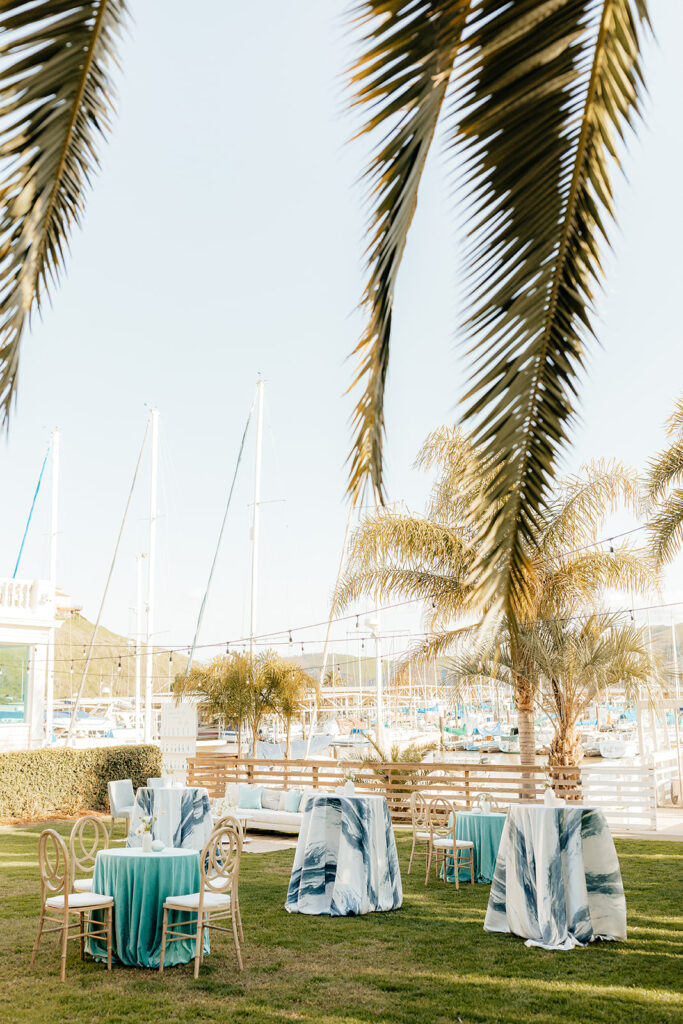 Rachel C Photography - Napa waterfront wedding venue, classy coastal reception decor