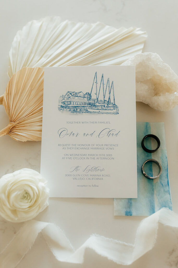 Rachel C Photography - Napa wedding photographer, beach inspired wedding invitations, coastal wedding details