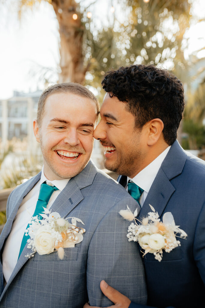 Rachel C Photography - LGBTQ grooms posing for bay area wedding photographer