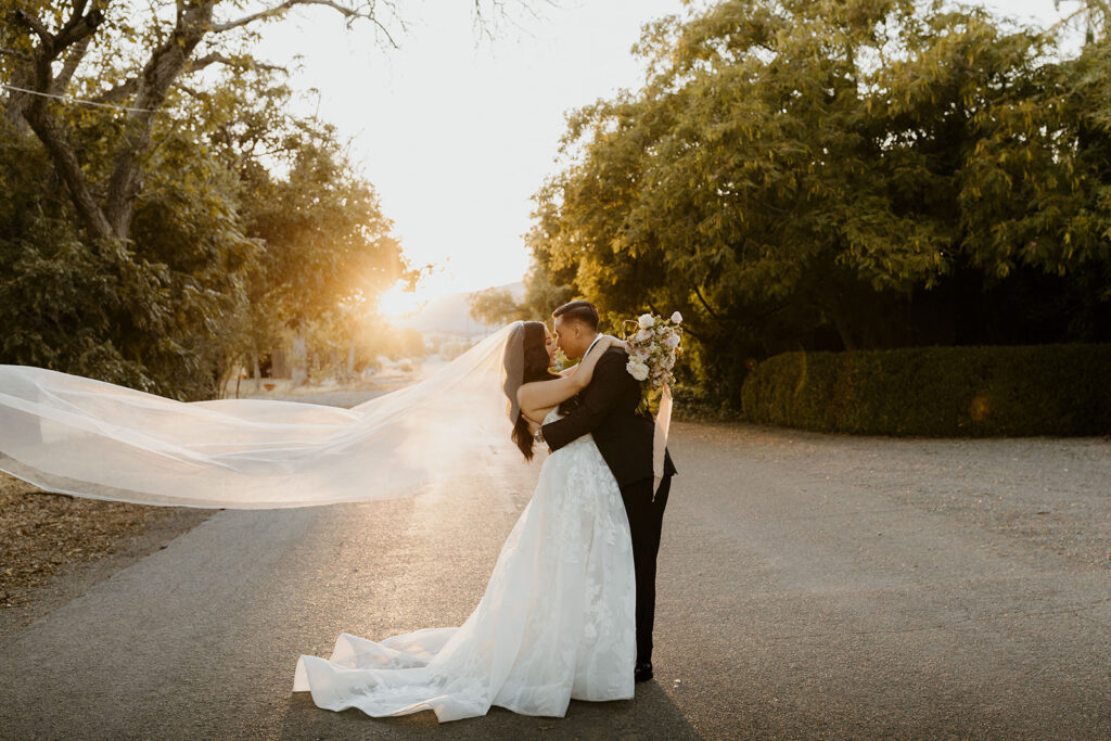 Rachel C Photography - golden hour bride and groom photos, sonoma wedding photographer