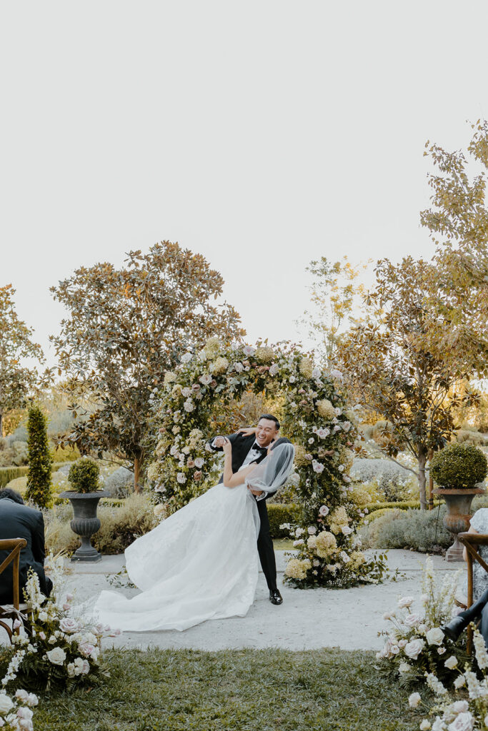 Rachel C Photography - best northern california wedding venues, wedding ceremony first kiss