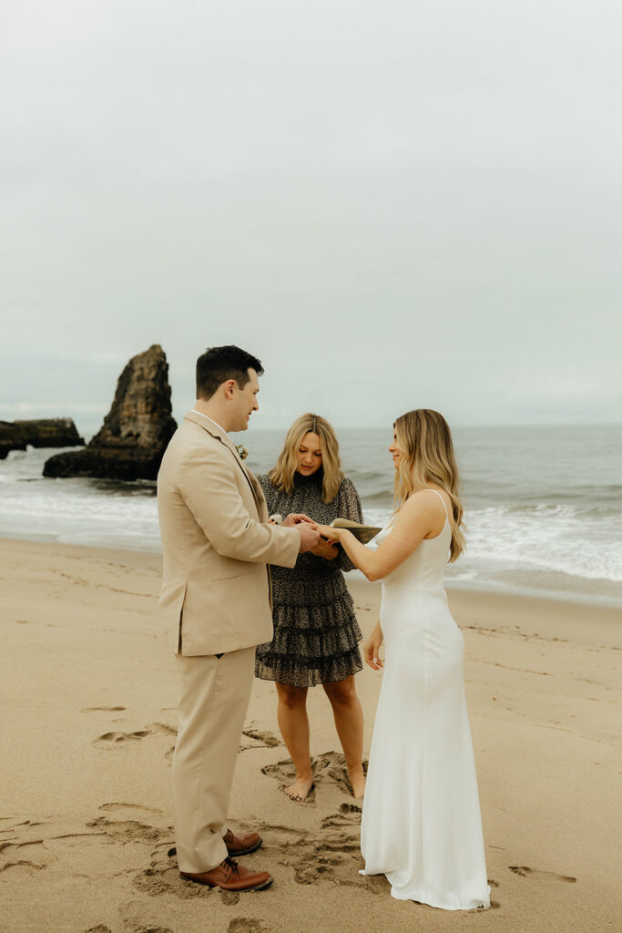 California elopement on Davenport Beach - Santa Cruz Elopement