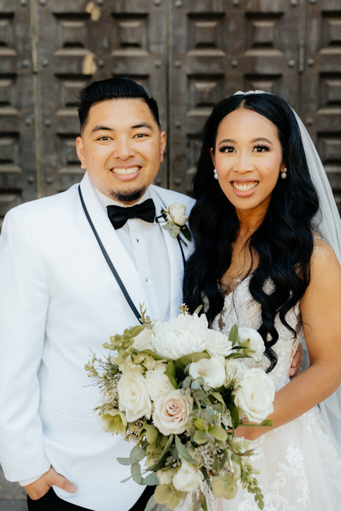 Bride and groom portraits from Sacramento wedding at Le Reve Estate