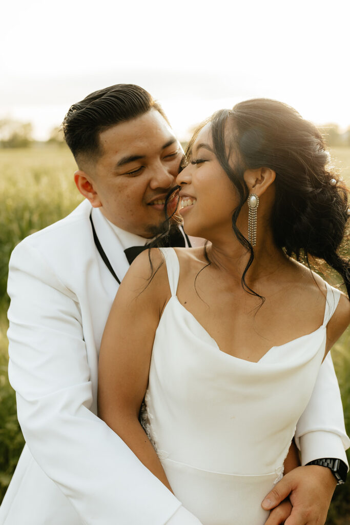 Bride and groom portraits from Sacramento wedding at Le Reve Estate