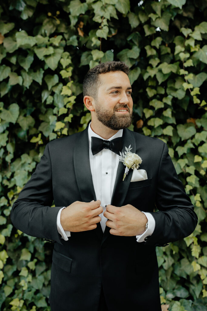 Grooms portraits from a The Grand Island Mansion wedding in Sacramento