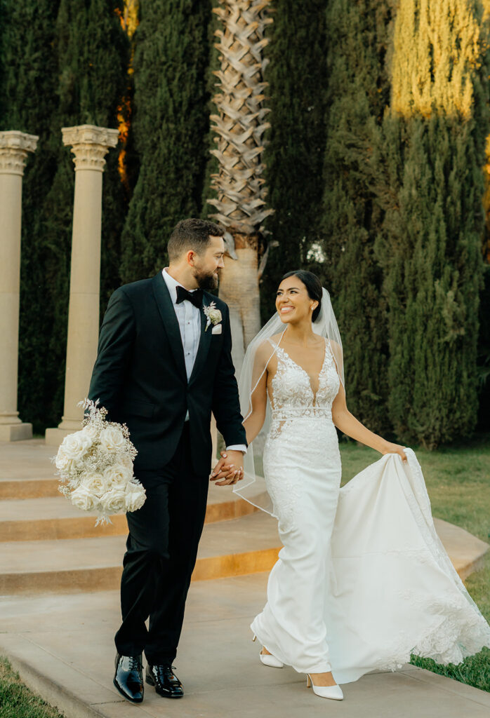 Bride and groom portraits from a Grand Island Mansion wedding in Sacramento