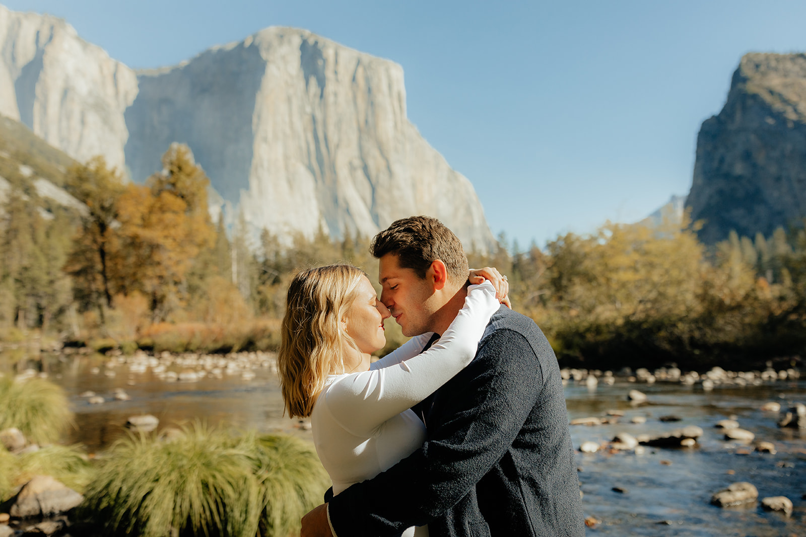 Playful Mountain Engagement Photos On The Yosemite Valley Floor