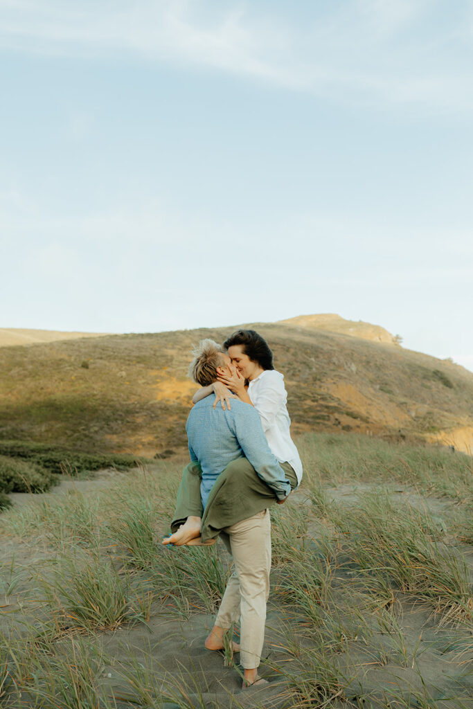 Couple kissing