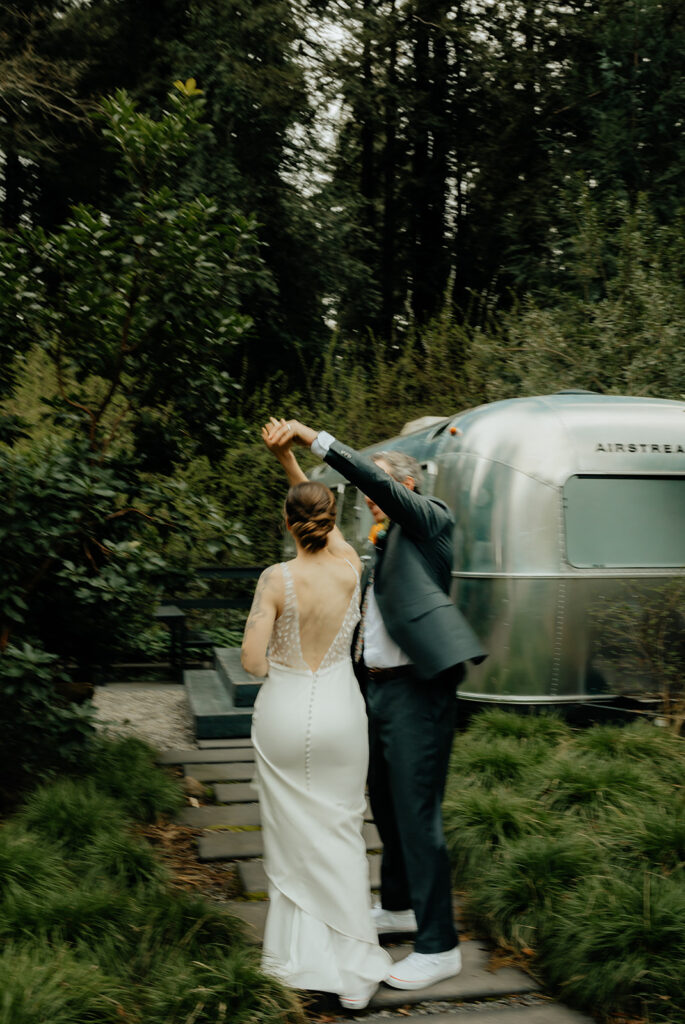 Intimate Outdoor Wedding at Guerneville Autocamp, CA