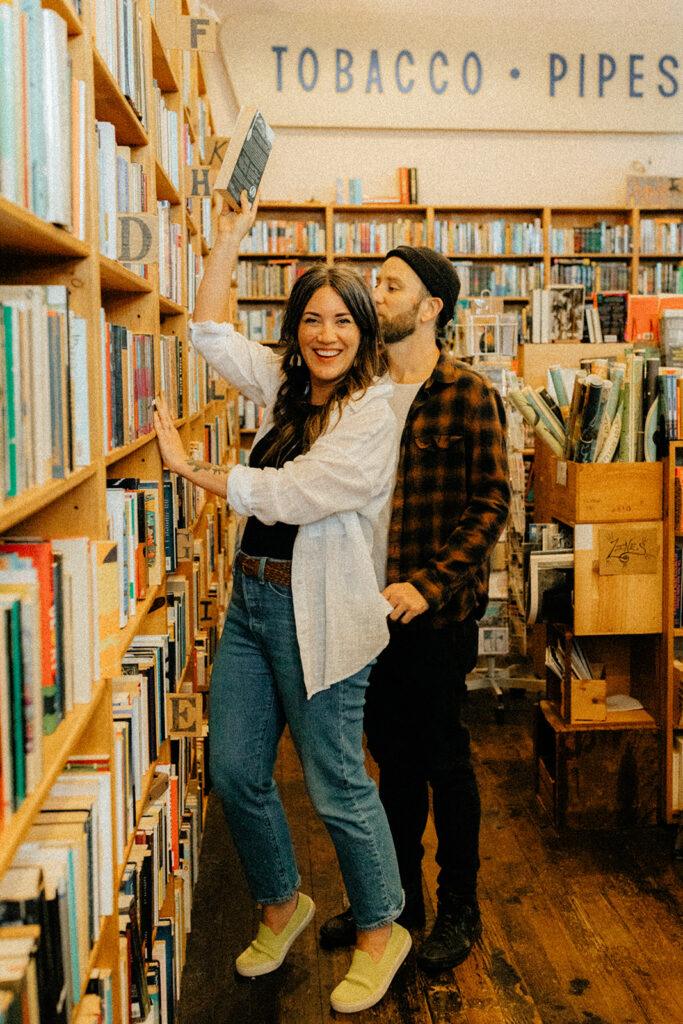 casual and artsy engagement session