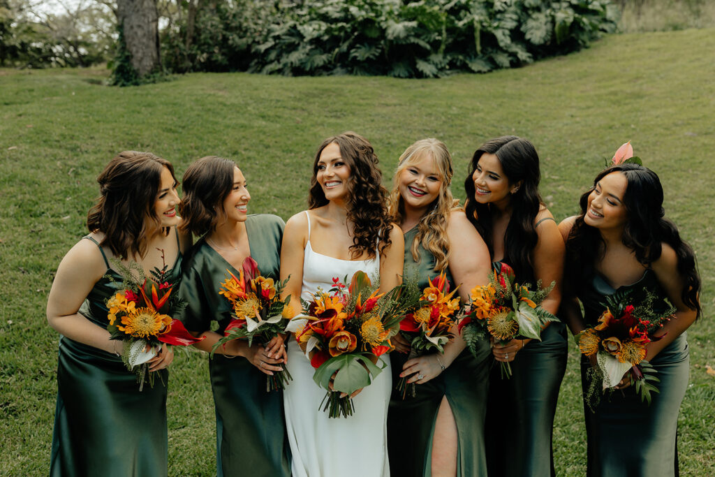 bride and her friends 