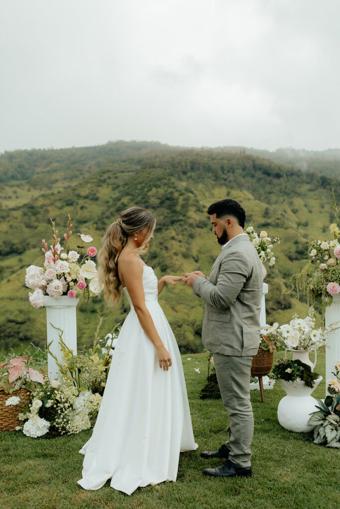 Ethereal Intimate Wedding at Waialua Valley Farms Wedding, HI