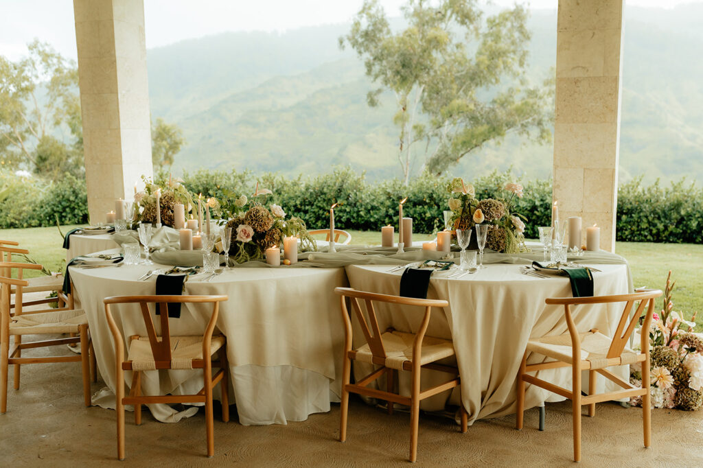 Ethereal Intimate Wedding reception decor 