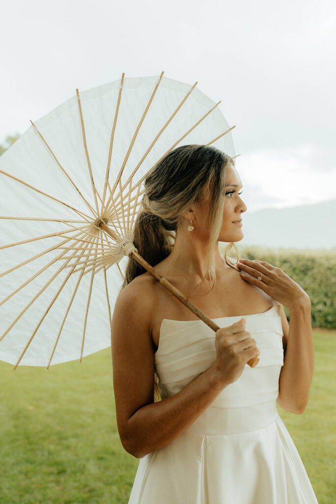 stunning portrait of the bride