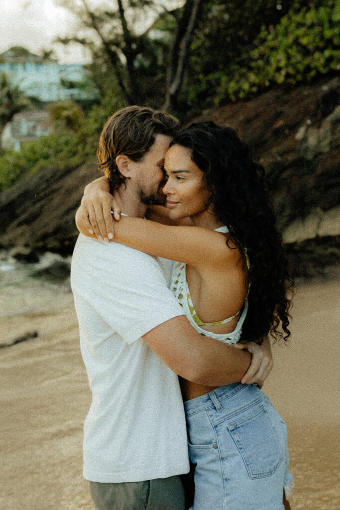 sunrise couple session in northeast oahu