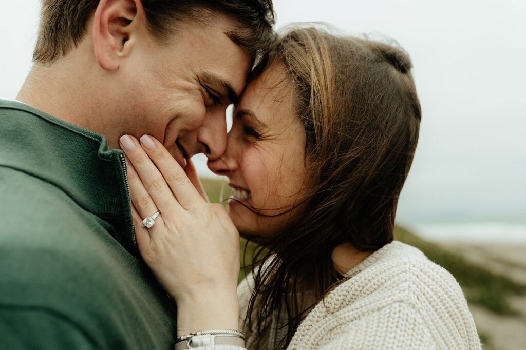 cute couple at their amazing engagement session