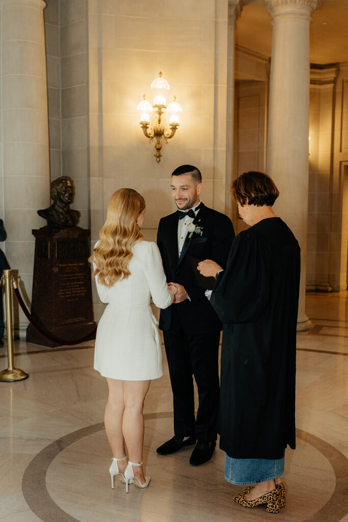 San Francisco City Hall Elopement ceremony
